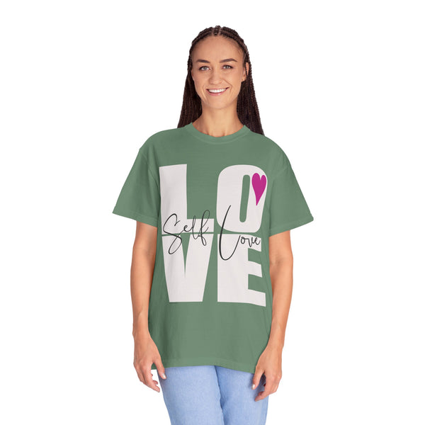 ♡ Self-LOVE .: Garment Dyed 100% Cotton T-Shirts (Relaxed fit)