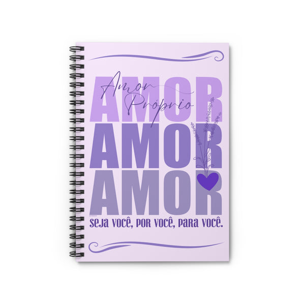 ♡ Amor Próprio .: Coleção Lavanda .: Classic Spiral Notebook :: 118 Ruled Line