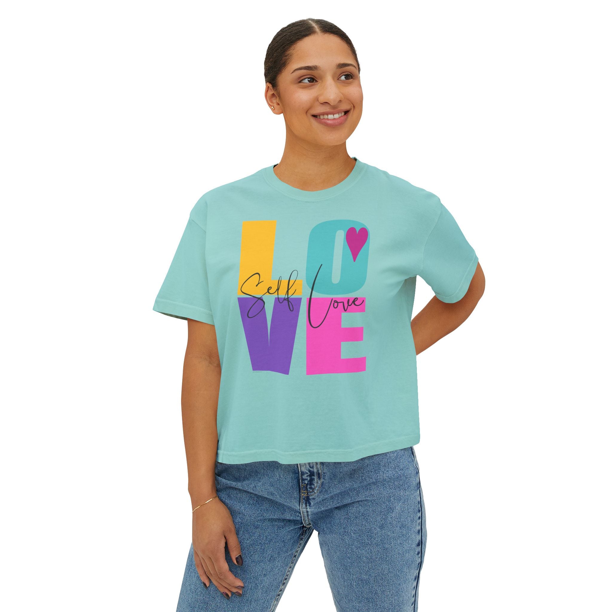 Self LOVE .: Women's Boxy Tee (Boxy fit)