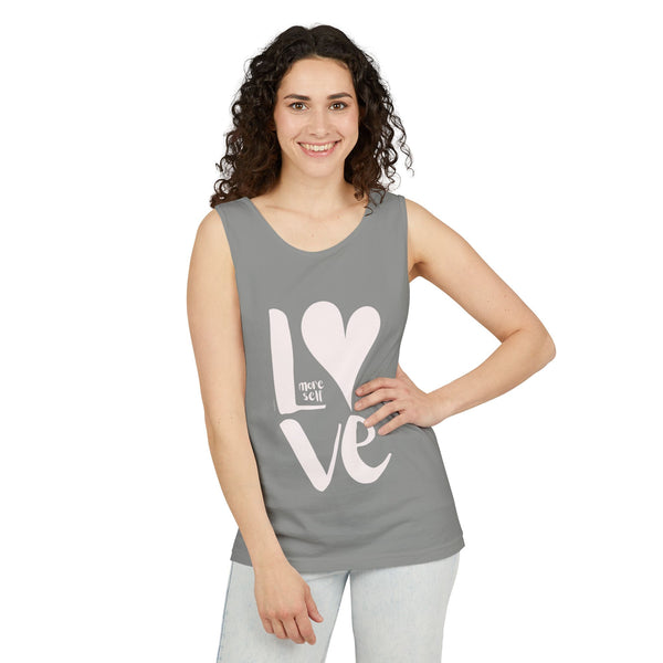 More Self LOVE .: Garment-Dyed Tank Top