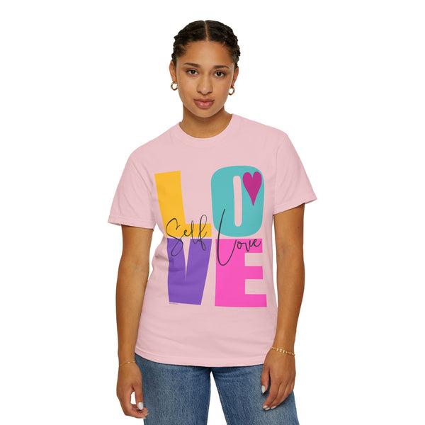 ♡ Self-LOVE .: Garment Dyed 100% Cotton T-Shirts (Relaxed fit)