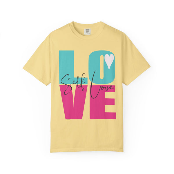 ♡ Self-LOVE .: Garment Dyed 100% Cotton T-Shirts (Relaxed fit)