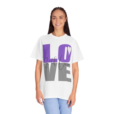 ♡ Self-LOVE .: Garment Dyed 100% Cotton T-Shirts (Relaxed fit)