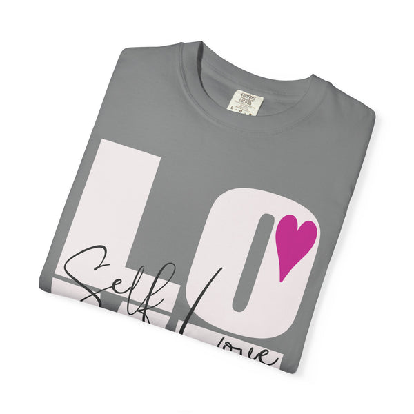 ♡ Self-LOVE .: Garment Dyed 100% Cotton T-Shirts (Relaxed fit)