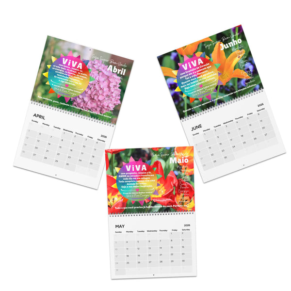 Calendário 2026 VIVA A VIDA :: Edição Exclusiva "Iluminação"