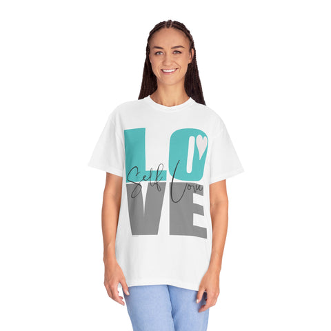 ♡ Self-LOVE .: Garment Dyed 100% Cotton T-Shirts (Relaxed fit)