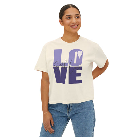 Self LOVE .: Women's Boxy Tee (Boxy fit)