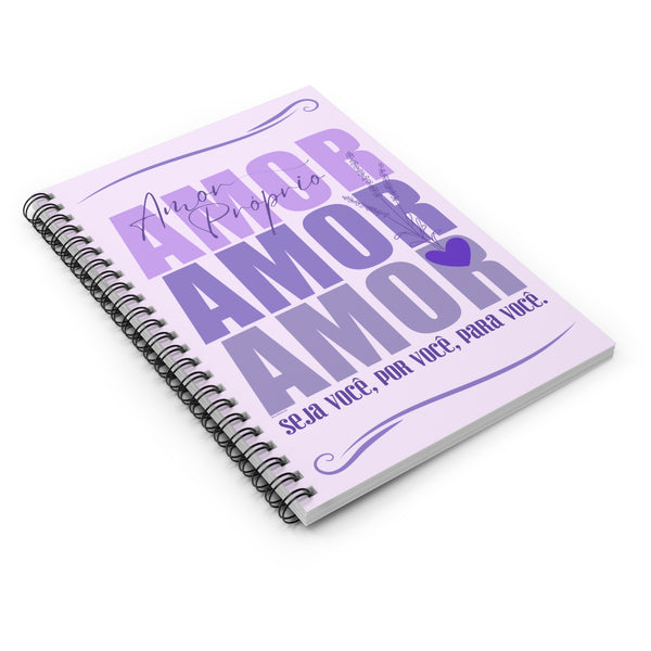 ♡ Amor Próprio .: Coleção Lavanda .: Classic Spiral Notebook :: 118 Ruled Line