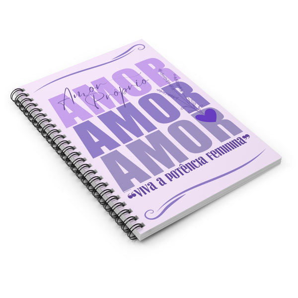 ♡ Amor Próprio .: Coleção Lavanda .: Classic Spiral Notebook :: 118 Ruled Line