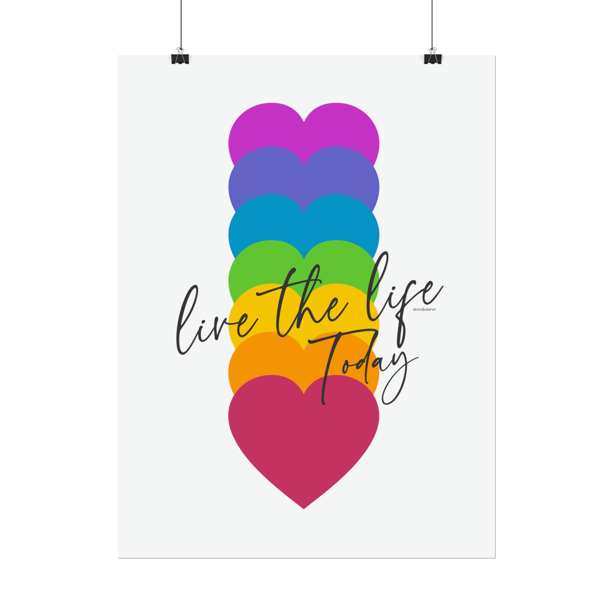 ♡ Live the Life Today .: Coleção Energiza .: Inspirational Rolled Posters