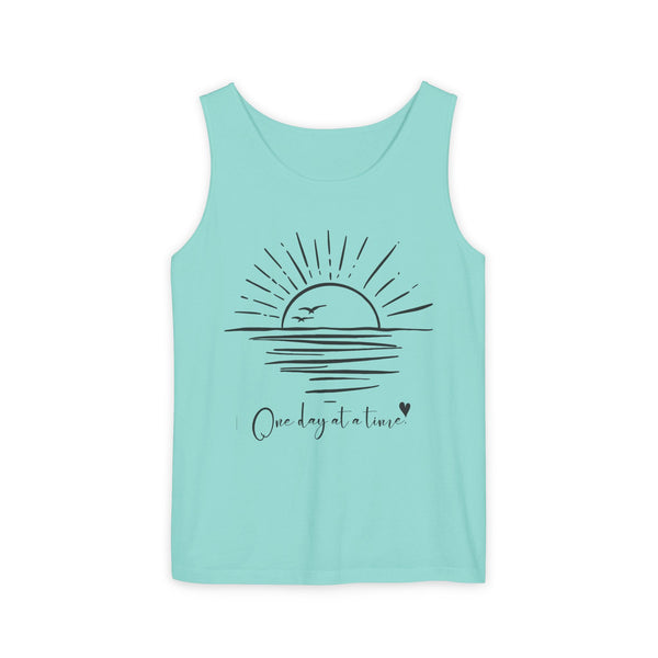 One day at a time .: Garment-Dyed Tank Top