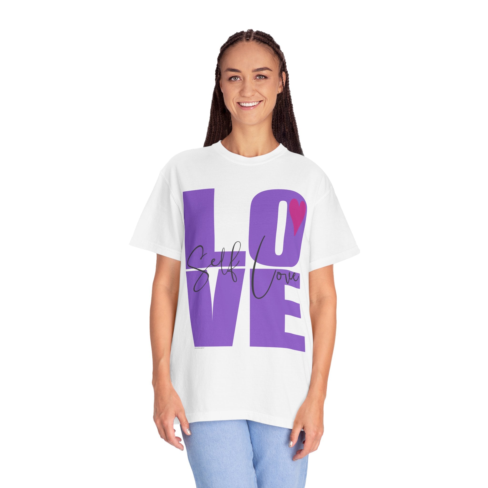 ♡ Self-LOVE .: Garment Dyed 100% Cotton T-Shirts (Relaxed fit)