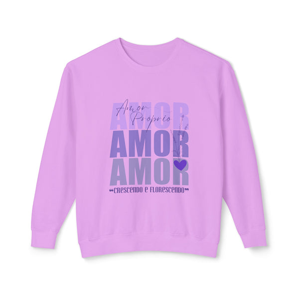 ♡ Amor Próprio .: Coleção Lavanda .: Lightweight Crewneck Sweatshirt