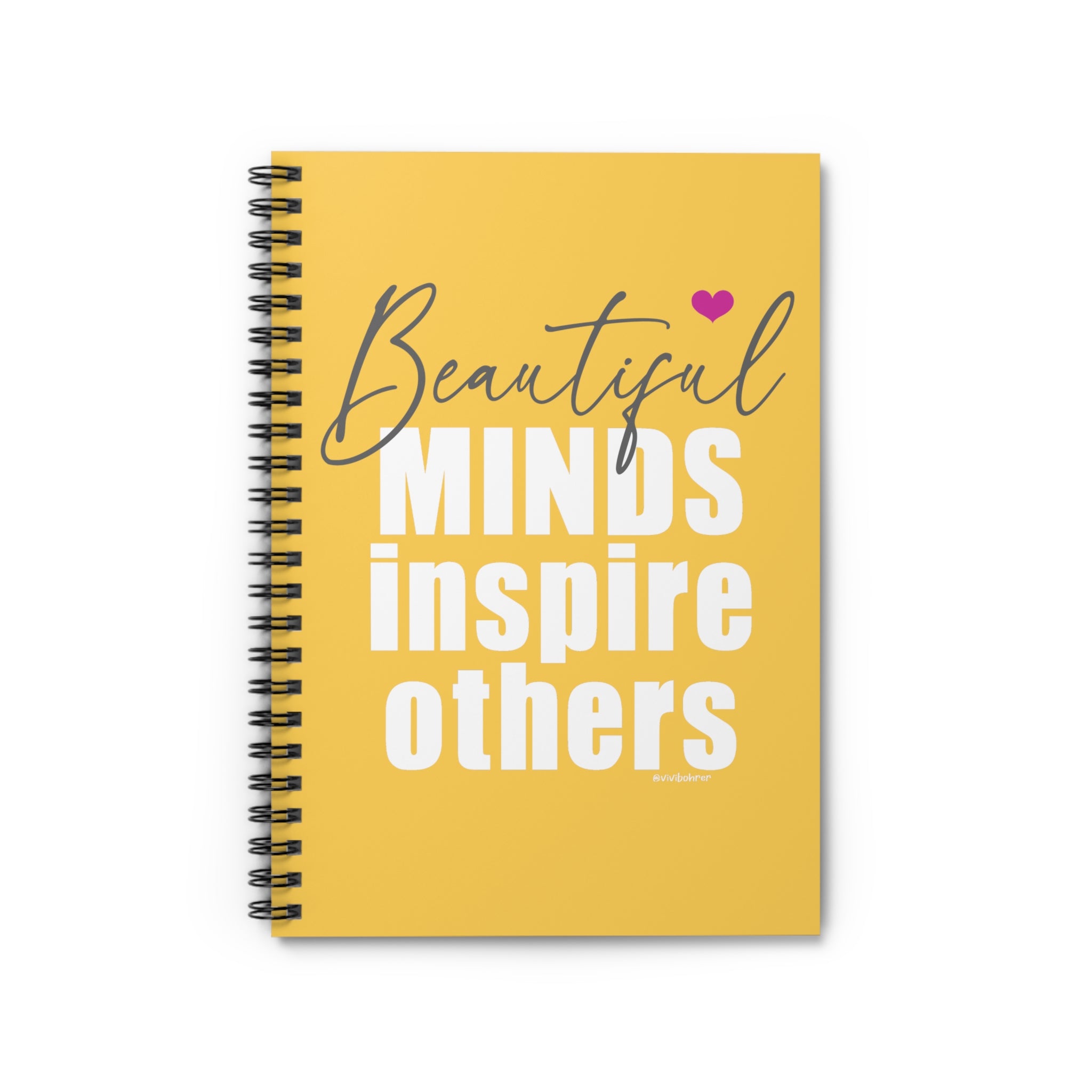 ♡ Spiral Notebook with Inspirational Design :: 118 Ruled Line