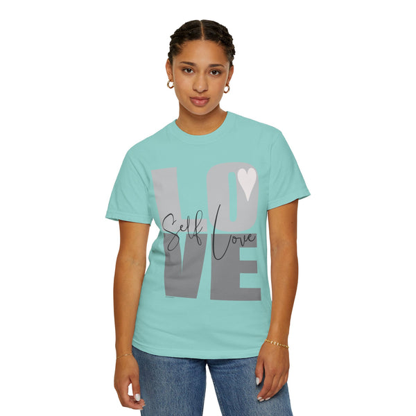 ♡ Self-LOVE .: Garment Dyed 100% Cotton T-Shirts (Relaxed fit)