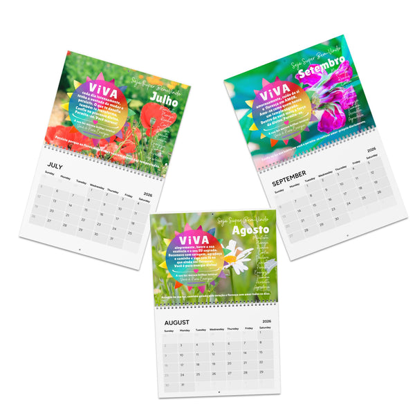 Calendário 2026 VIVA A VIDA :: Edição Exclusiva "Iluminação"