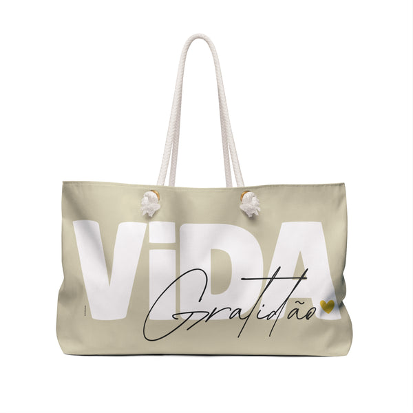 ♡ VIDA .: Gratidão :: Weekender Tote