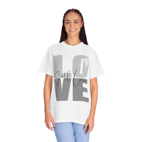 ♡ Self-LOVE .: Garment Dyed 100% Cotton T-Shirts (Relaxed fit)