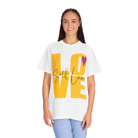 ♡ Self-LOVE .: Garment Dyed 100% Cotton T-Shirts (Relaxed fit)