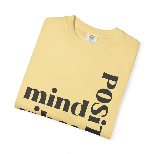 ♡ Positive Mind-Vibes-Life .: Unisex Garment Dyed 100% Cotton T-Shirts (Relaxed fit)