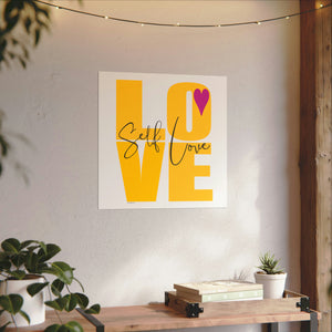 ♡ Self-LOVE .: Textured Watercolor Matte Posters