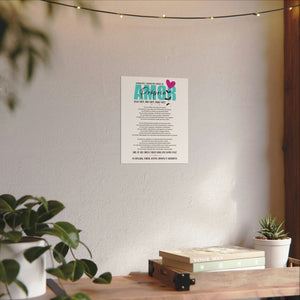 ♡ AMOR PRÓPRIO :: Afirmações Diárias .: Textured Watercolor Matte Posters