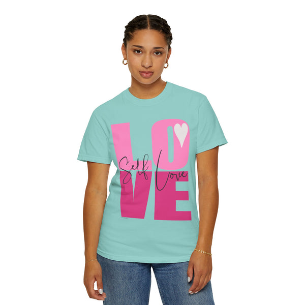 ♡ Self-LOVE .: Garment Dyed 100% Cotton T-Shirts (Relaxed fit)