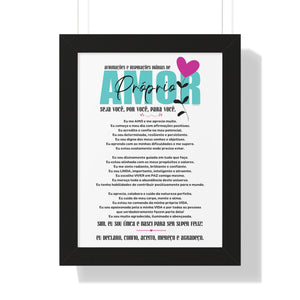 ♡ Projeto AMOR Próprio e Afirmações Diárias .: Framed Poster Decoration