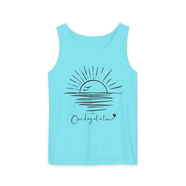 One day at a time .: Garment-Dyed Tank Top
