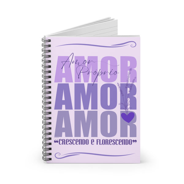 ♡ Amor Próprio .: Coleção Lavanda .: Classic Spiral Notebook :: 118 Ruled Line