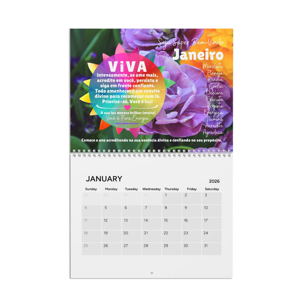 Calendário 2026 VIVA A VIDA :: Edição Exclusiva "Iluminação"
