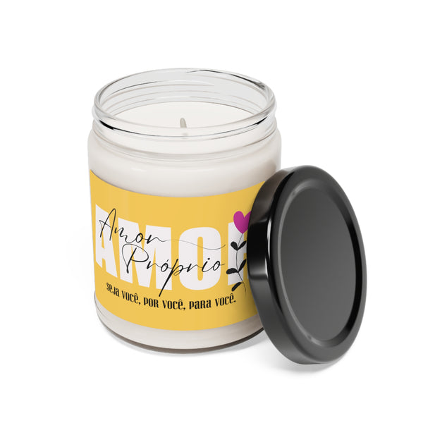 Amor Próprio ♡ Inspirational :: 100% natural Soy Candle, 9oz  :: Eco Friendly