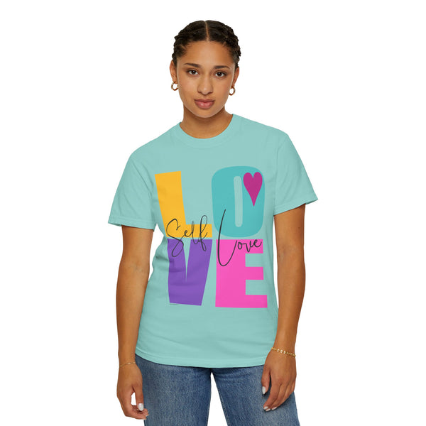 ♡ Self-LOVE .: Garment Dyed 100% Cotton T-Shirts (Relaxed fit)