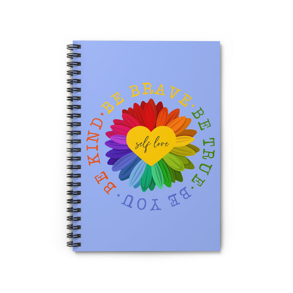 ♡ Be You... :: Spiral Notebook with Inspirational Design :: 118 Ruled Line