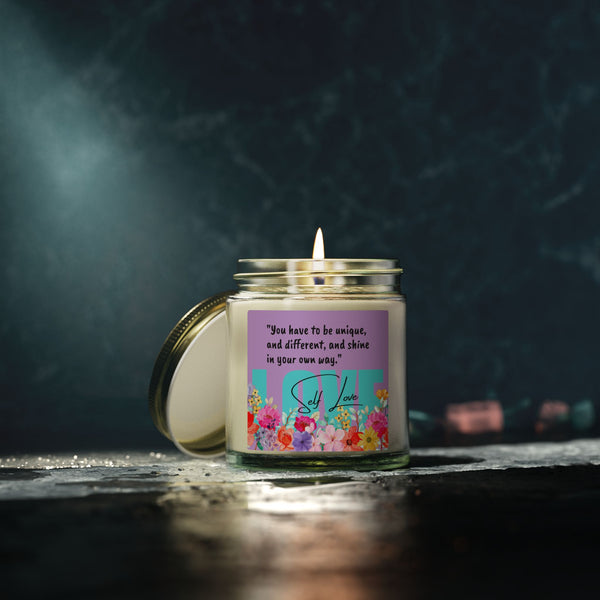 ♡ SELF LOVE .: Scented Candle (4oz) Eco Friendly