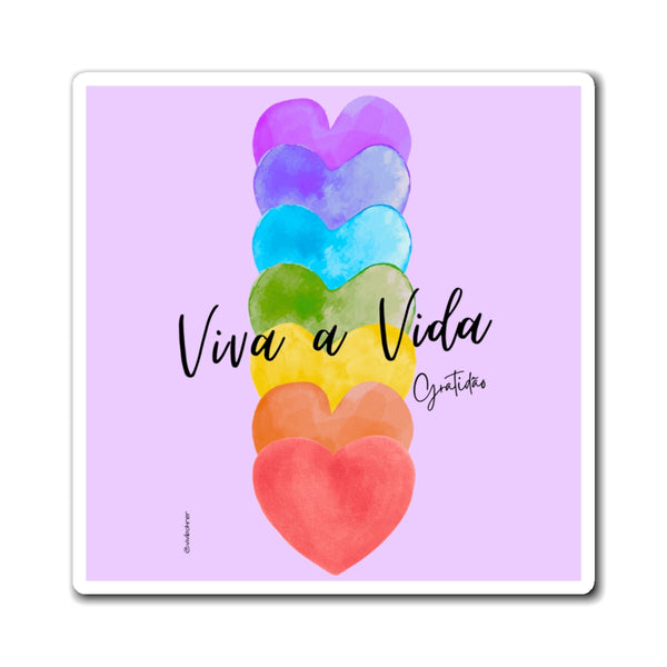 ♡ Viva a Vida .: Gratidão :: Positive Energy Magnet 4"x4"