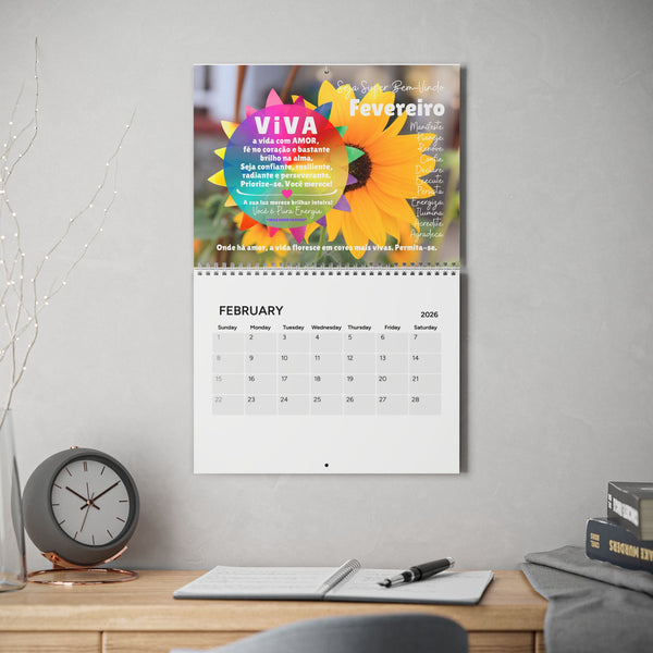 Calendário 2026 VIVA A VIDA :: Edição Exclusiva "Iluminação"