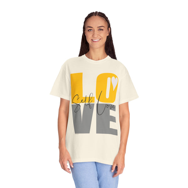 ♡ Self-LOVE .: Garment Dyed 100% Cotton T-Shirts (Relaxed fit)