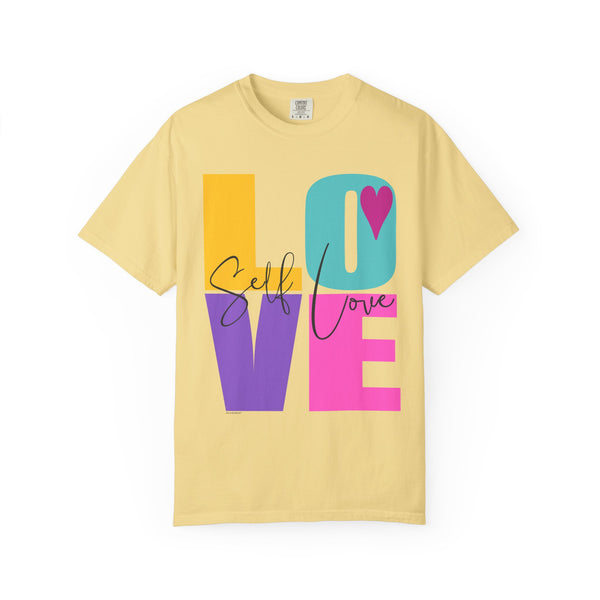 ♡ Self-LOVE .: Garment Dyed 100% Cotton T-Shirts (Relaxed fit)