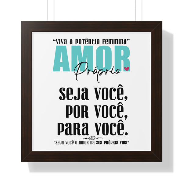 AMOR Próprio ♡ Inspirational Framed Poster Decoration