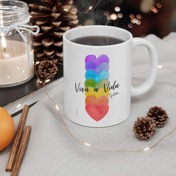 ♡ Live the Life :: Viva a Vida :: Coffee or Tea Mug  :: (11oz, 15oz)