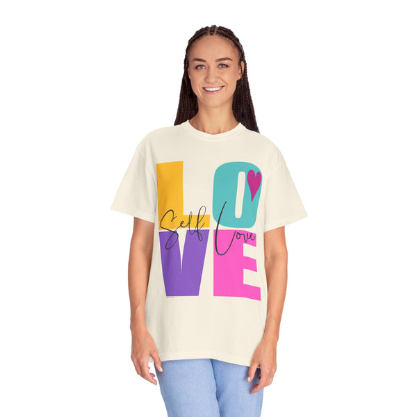 ♡ Self-LOVE .: Garment Dyed 100% Cotton T-Shirts (Relaxed fit)