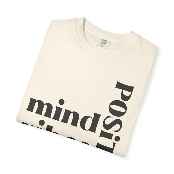 ♡ Positive Mind-Vibes-Life .: Unisex Garment Dyed 100% Cotton T-Shirts (Relaxed fit)