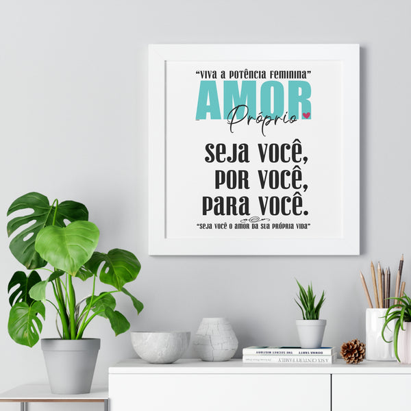 AMOR Próprio ♡ Inspirational Framed Poster Decoration