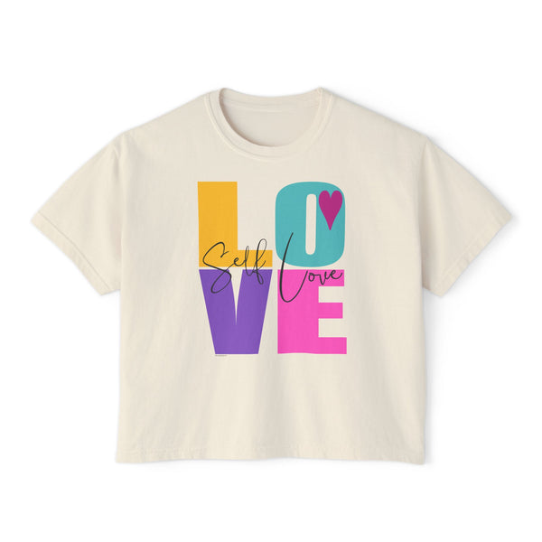 Self LOVE .: Women's Boxy Tee (Boxy fit)