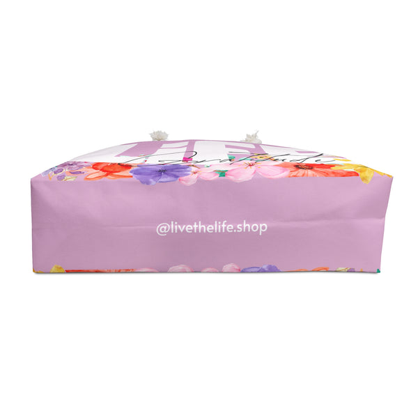 ♡ LiFE :: Gratitude :: Floral Collection .: Fashion Tote Bag