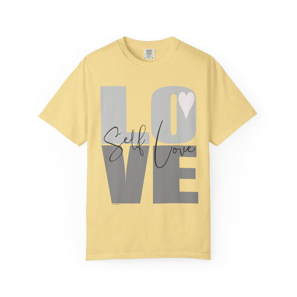 ♡ Self-LOVE .: Garment Dyed 100% Cotton T-Shirts (Relaxed fit)