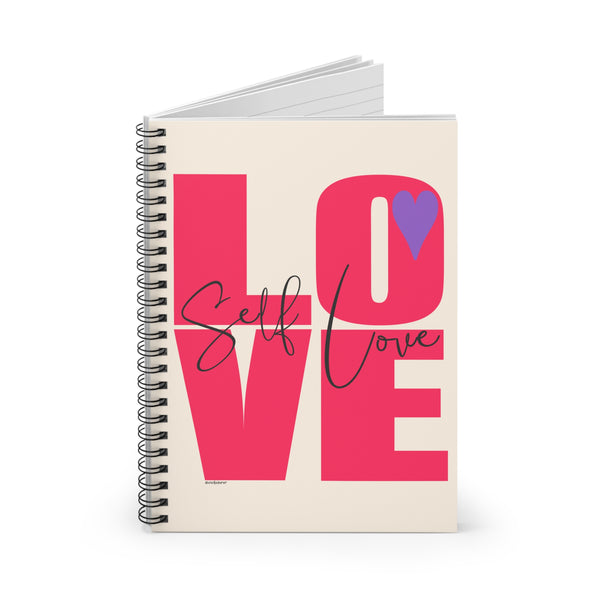♡ SELF LOVE.: Classic Spiral Notebook :: 118 Ruled Line