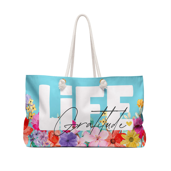 ♡ LiFE :: Gratitude :: Floral Collection .: Fashion Tote Bag