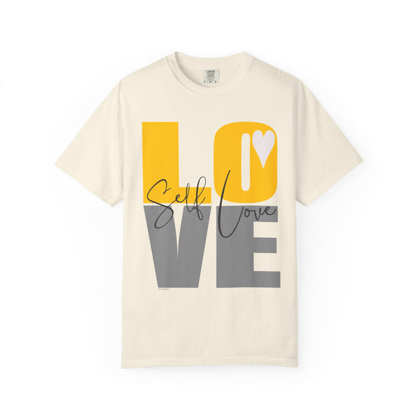 ♡ Self-LOVE .: Garment Dyed 100% Cotton T-Shirts (Relaxed fit)
